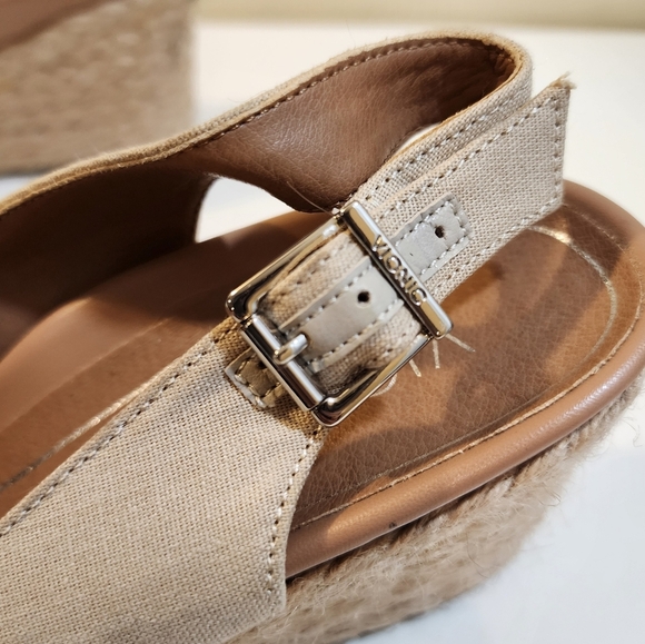 VIONIC Carolina Oat Slingback Espadrilles Wedges Round Toe Shoes size 9 - Picture 4 of 15